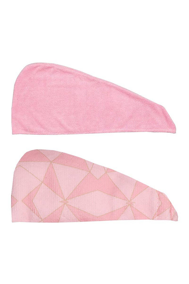 Shower Hair Turban Set - pink