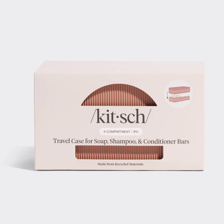 KITSCH - 4-Compartment Travel Case - Terracotta
