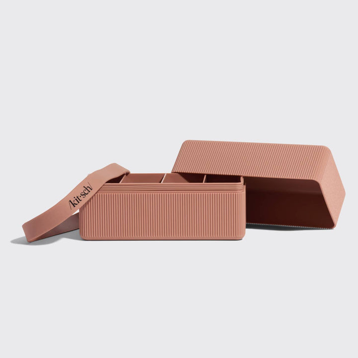 KITSCH - 4-Compartment Travel Case - Terracotta