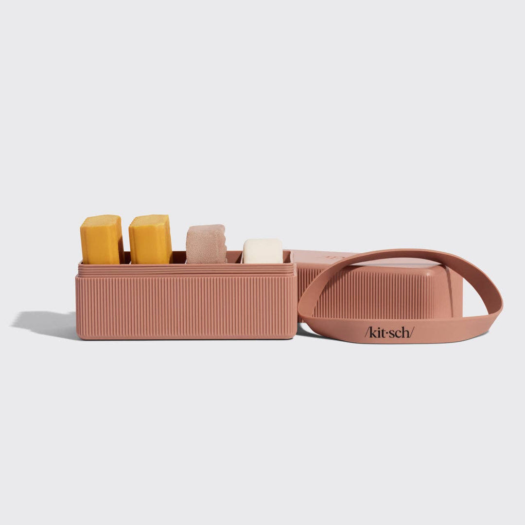 KITSCH - 4-Compartment Travel Case - Terracotta